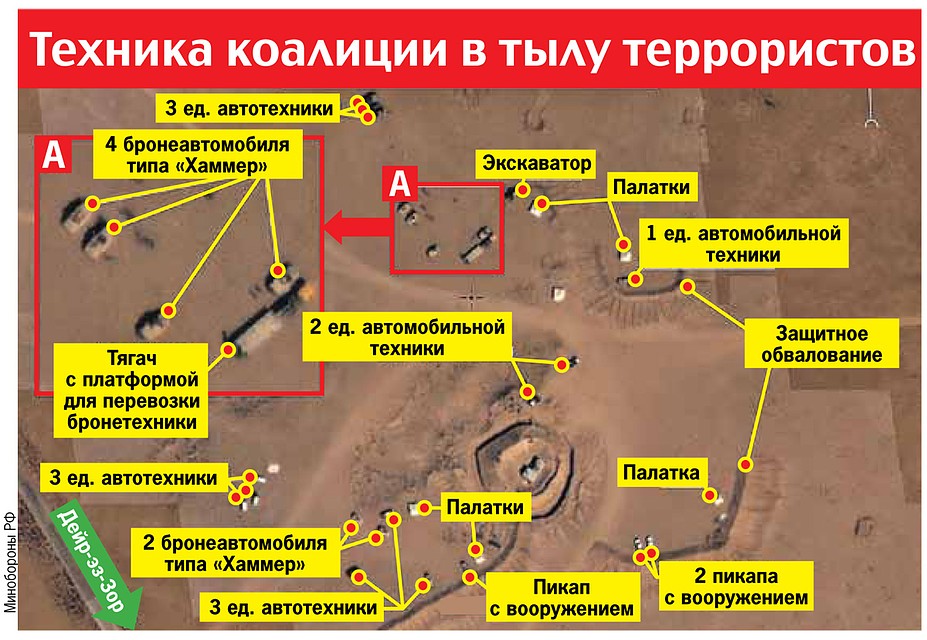 Техника коалиции в тылу террористов.