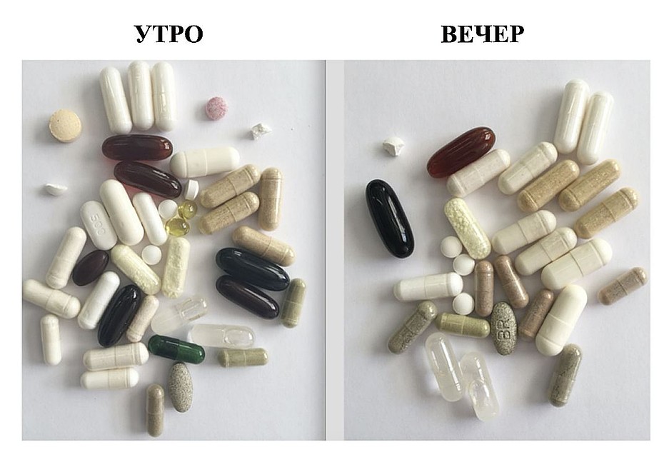 Количество таблеток которые съедает каждый день Сергей ради достижения своей цели.