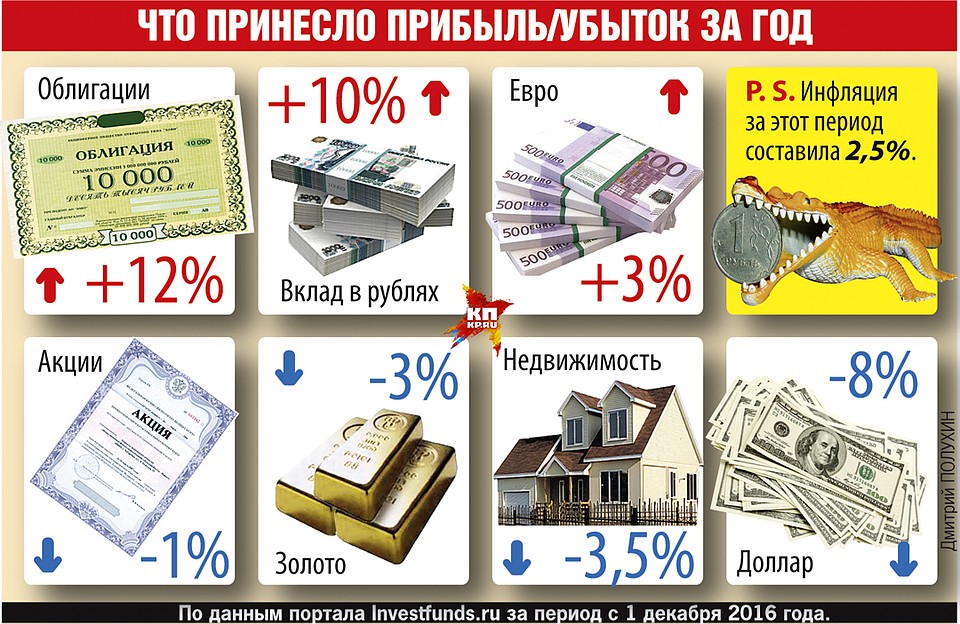 Что принесло прибыль/убыток за год Фото: Дмитрий ПОЛУХИН