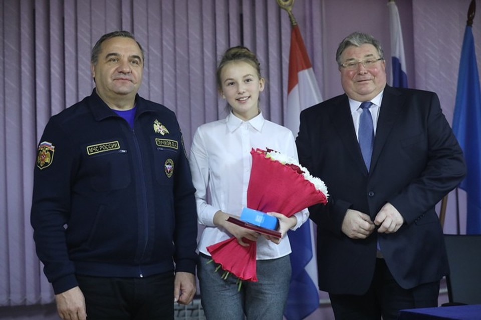 Шестиклассница Дарья Манченкова помогла доплыть до берега незнакомому парню Фото: ГУ МЧС по РМ