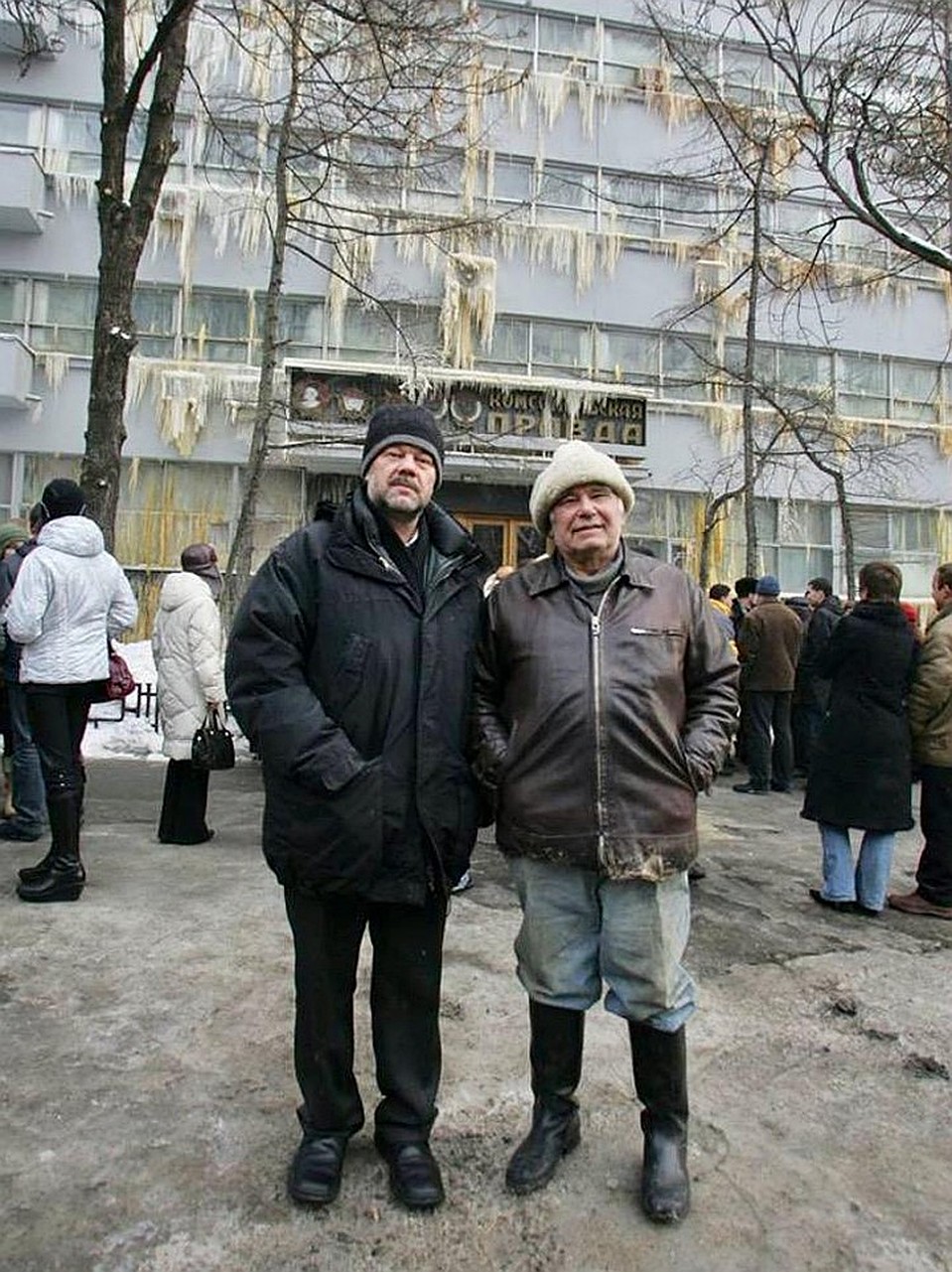 Александр Гамов и Василий Михайлович Песков. ФОТО Анвар ГАЛЕЕВ