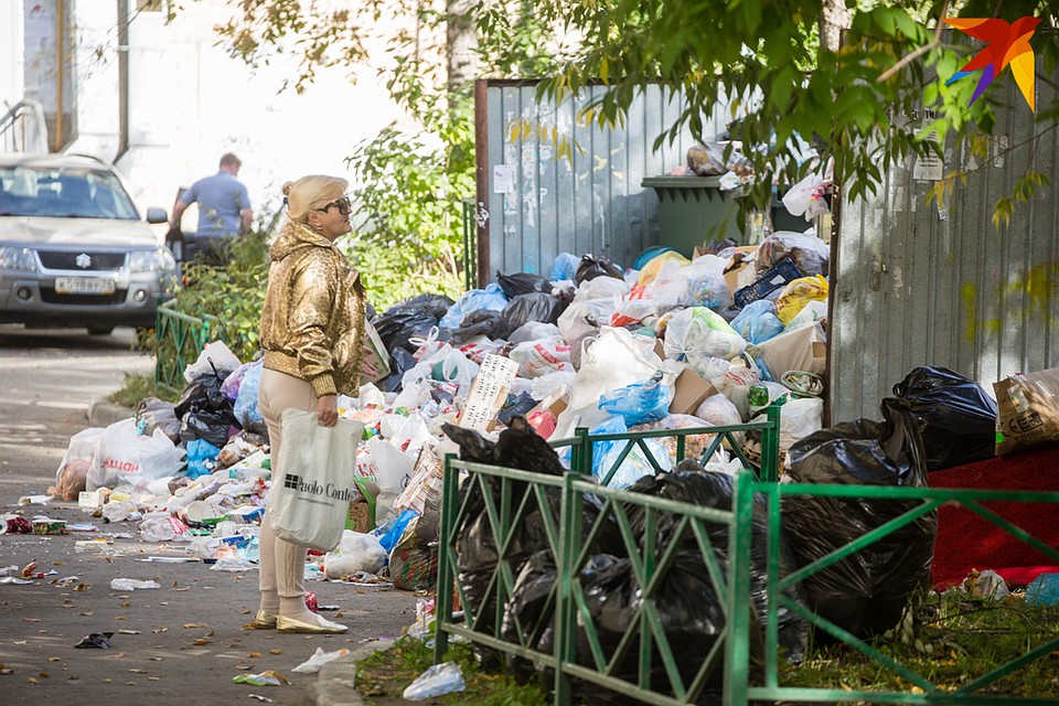 Во дворах уже неделю стоит смрад из-за помоек. Фото: Валерий ЗВОНАРЕВ