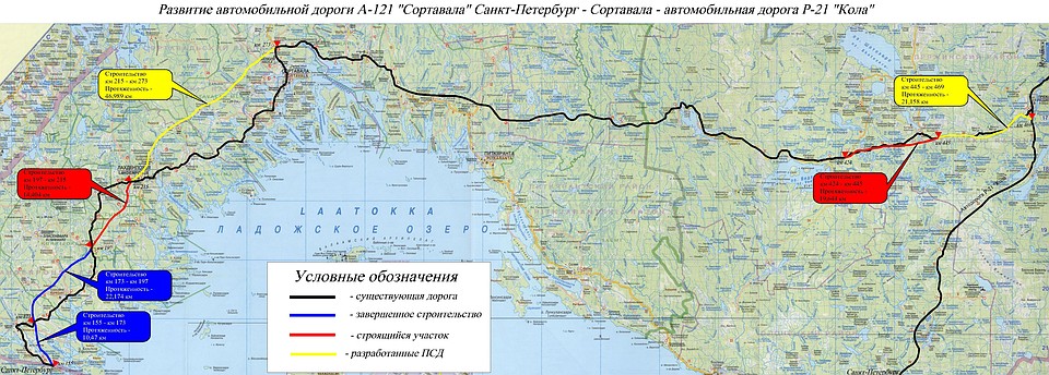 Развитие трассы А-121 «Сортавала».