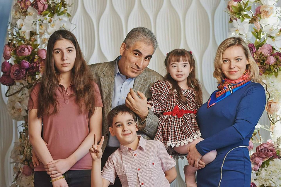 Светлана Рашванд со своей семьей