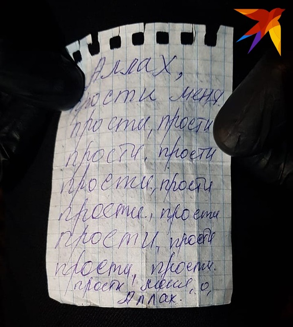 Предсмертная записка девушки