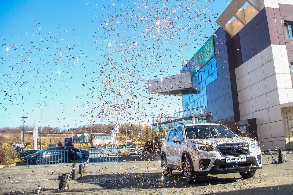 Subaru Forester-2019 эффектно выехал к своей владелице Фото: Александр ВАСИЛЬЕВ