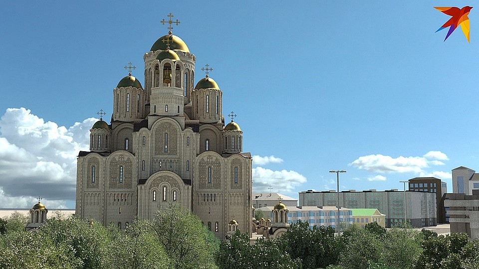 Вокруг храма сохранят зеленые насаждения. Фото: проектная документация