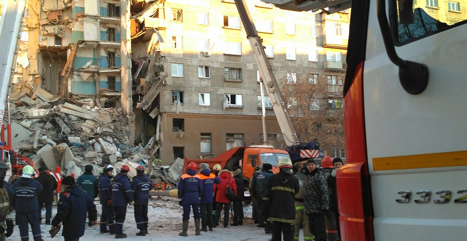 Взрыв прогремел в Магнитогорске 31 декабря примерно в 6 часов утра. Фото: Ульяна ШЕВЧЕНКО