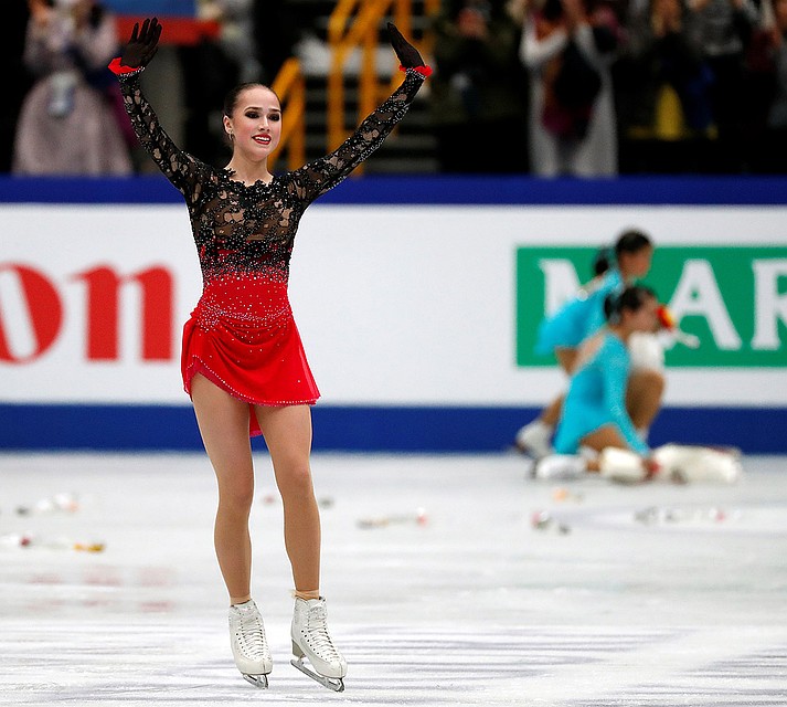 Алина Загитова после "золотого" катания. Фото: REUTERS