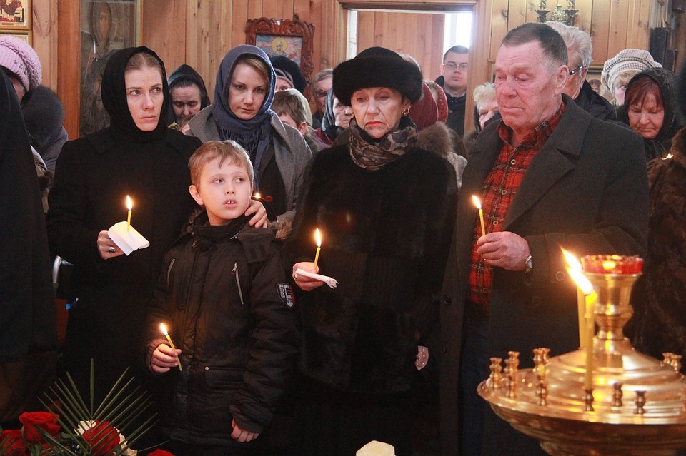 На похоронах Золотухина Фото: Олег УКЛАДОВ