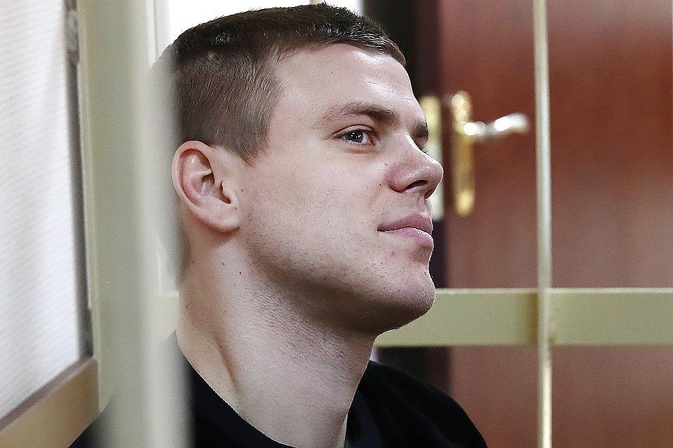 Футболист Александр Кокорин в Пресненском районном суде Москвы. Фото Антон Новодережкин/ТАСС