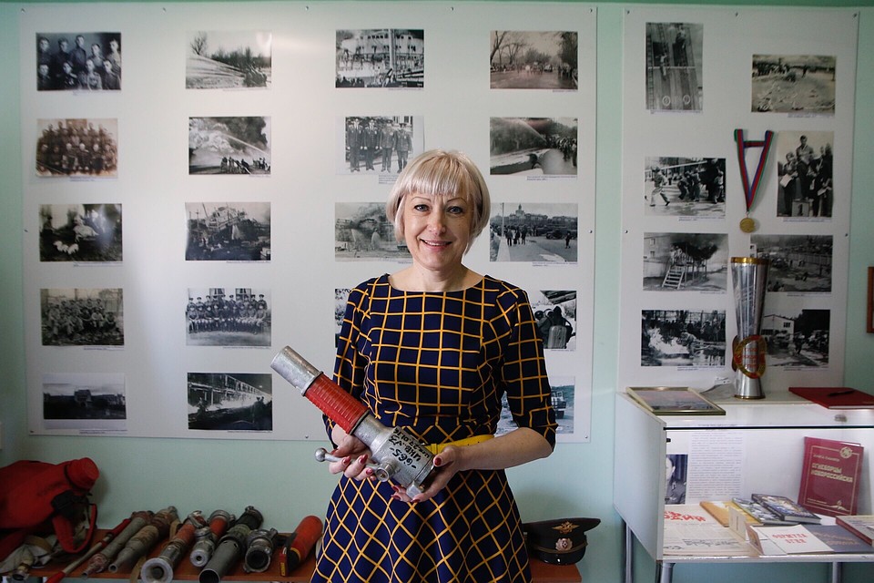 Лариса Дьячкова - директор музея, 20 лет проработала в пожарной охране\ФОТО: Официальный Новороссийск
