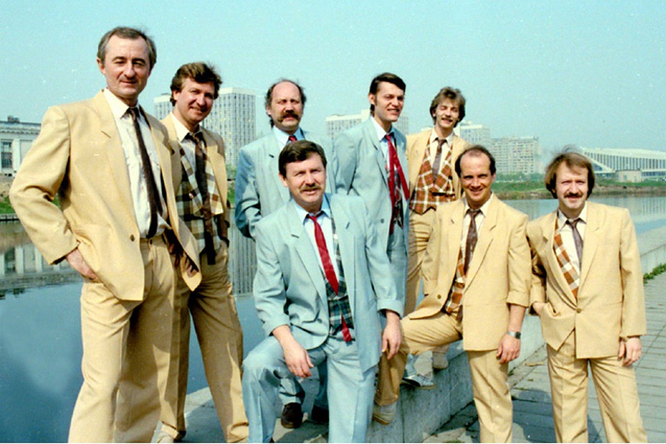 1 Мая 1986-го "Песняры" сразу после демонстрации снимались для Москвы. Фото: Юрий ИВАНОВ