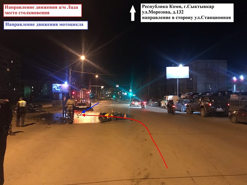 Схема аварии