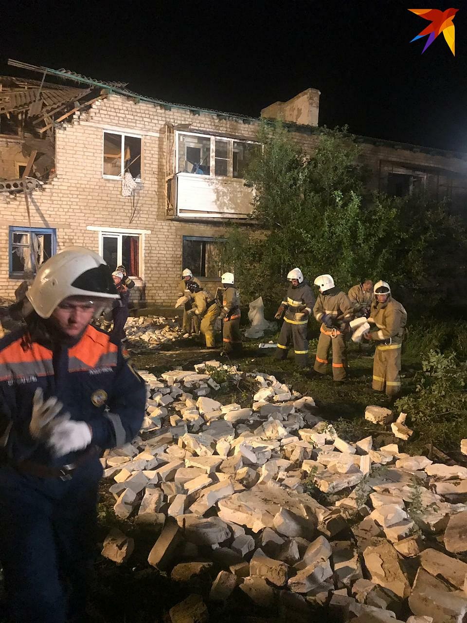 Взрыв газа в поселке Чистоозерный произошел в двухэтажном доме на улице Ленина Фото: Предоставлено очевидцем