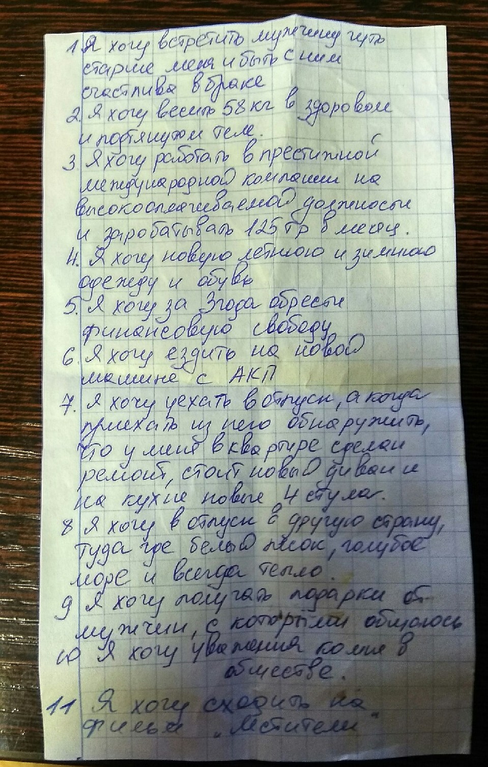 А вот и полный перечень "хотелок". фото: Бердск Онлайн.