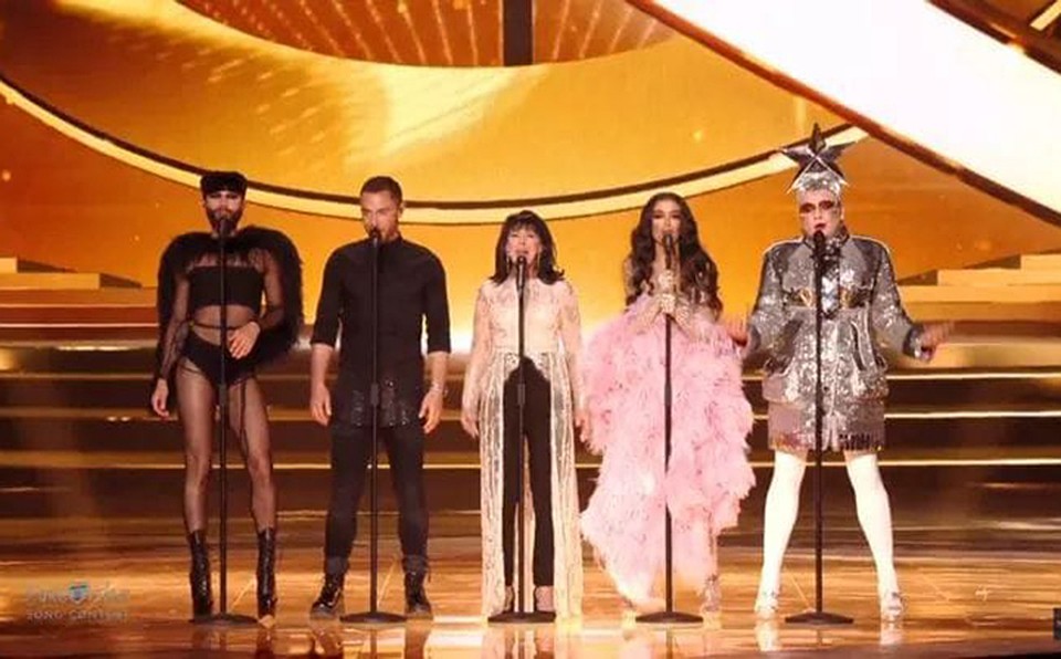 Победители "Евровидения" прошлых лет спели вместе. Фото: eurovision.tv