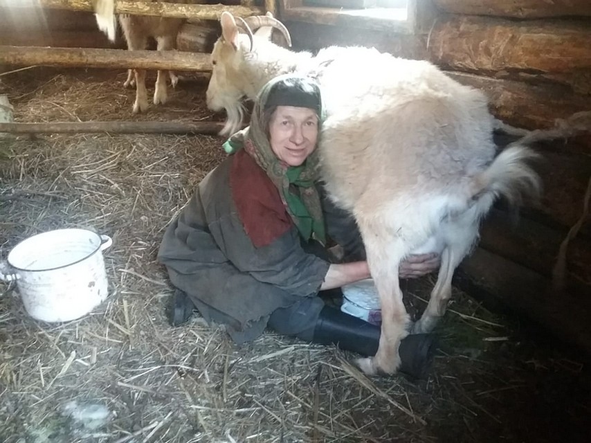 Агафья показала свое хозяйство Фото: Надежда ИЛЬЧЕНКО