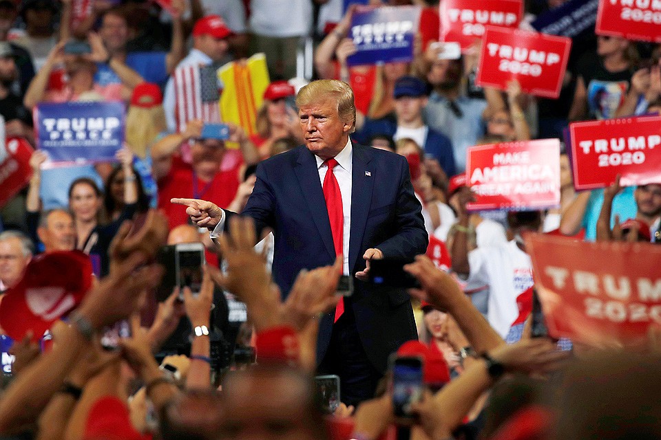 Трамп намерен побороться за президентский пост на выборах 2020 года. Фото: REUTERS