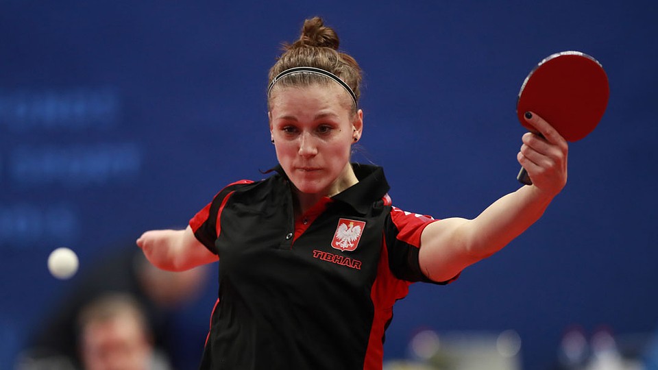 Наталья Партыка на Европейских играх выиграла бронзу. Фото: Remy Gros/ittf.com