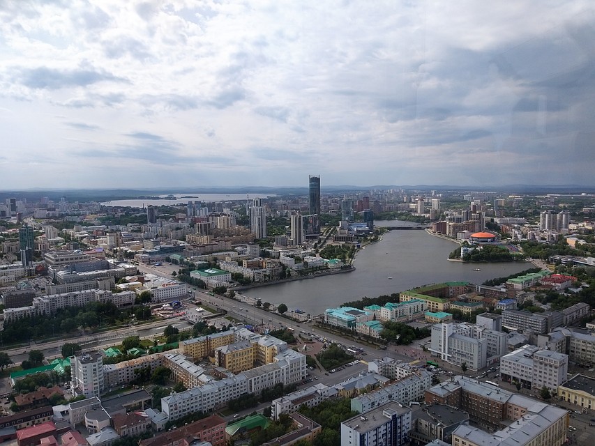 Панорама Екатеринбурга с высоты 52 этажа Фото: Кира Санникова