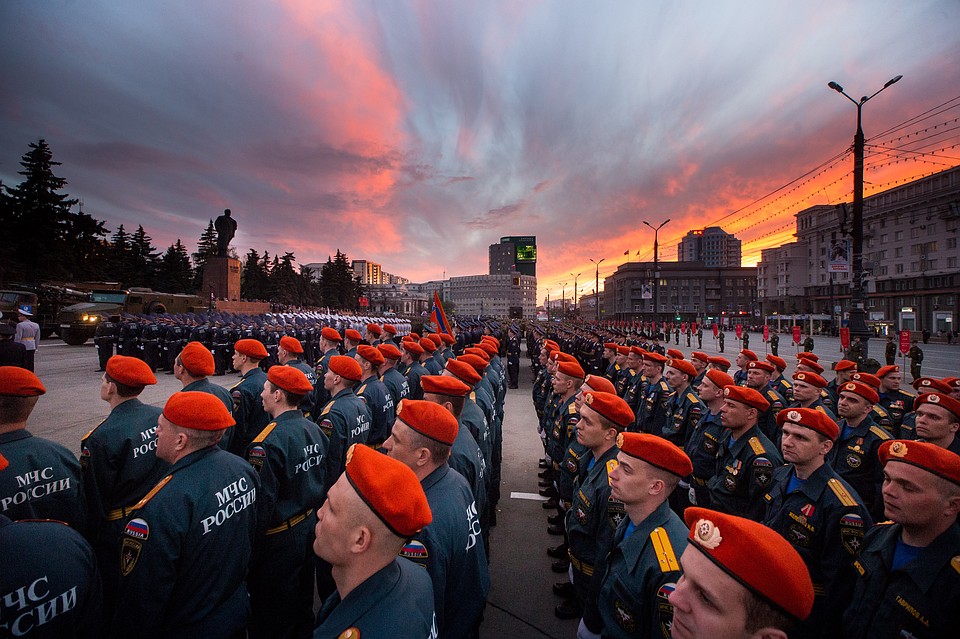 Репетиция парада к 9 Мая.