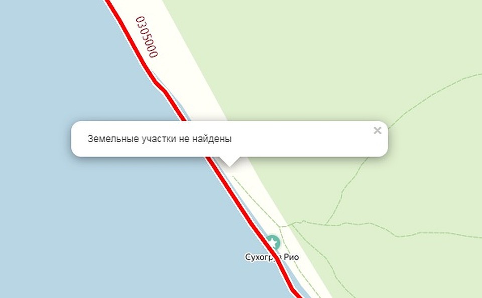 Собственника берега на публичной кадастровой карте нет\ФОТО: Публичная кадастровая карта