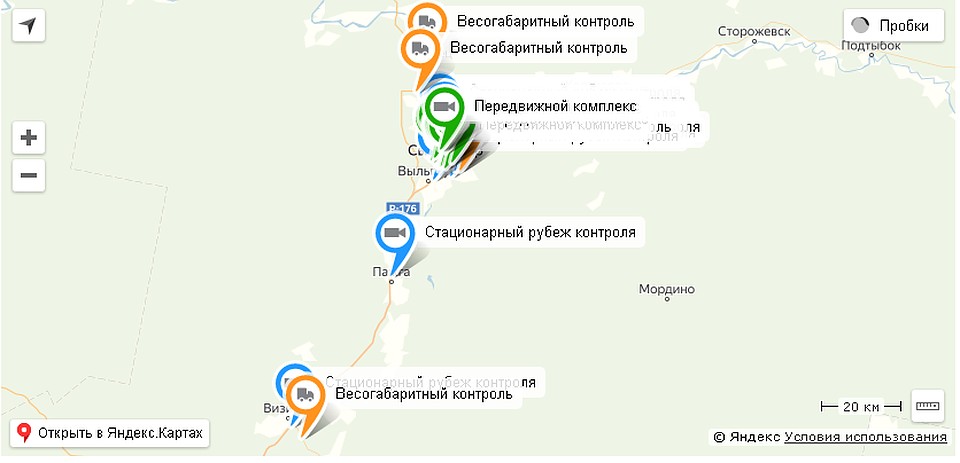 Скриншот онлайн-карты с сайта "Безопасного города"