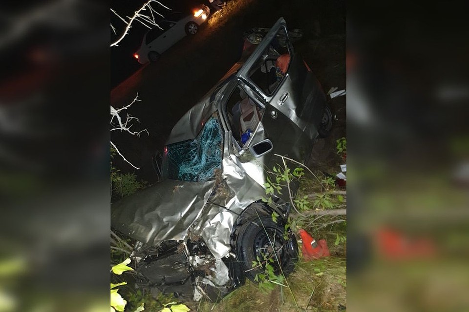 Водитель устроил смертельное ДТП, потеряв управление автобусом. Фото: МВД по Новосибирской области.