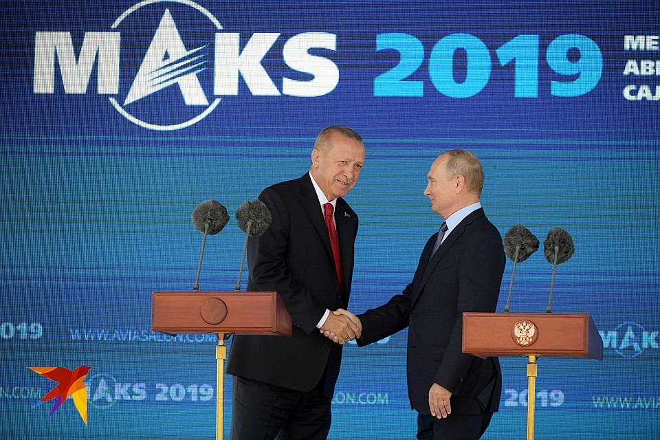 Президент Турции стал главным гостем открытия авиасалона МАКС-2019 Фото: Михаил ФРОЛОВ