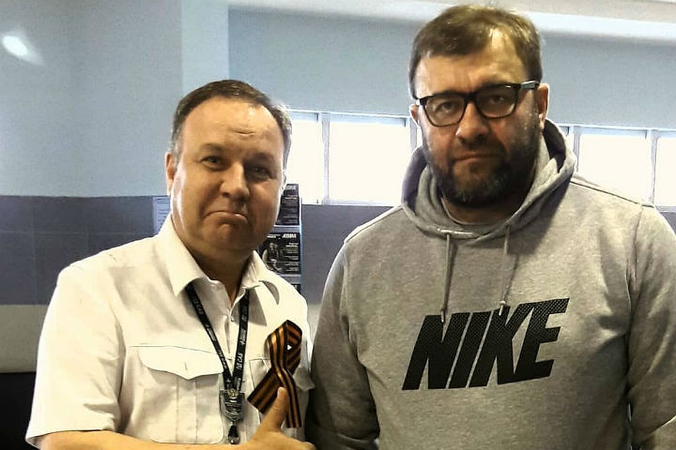 Помните, Михаил Пореченков однажды снимался в рекламе в центре Иркутска? Фото: личный архив Сергея Лавцевича.