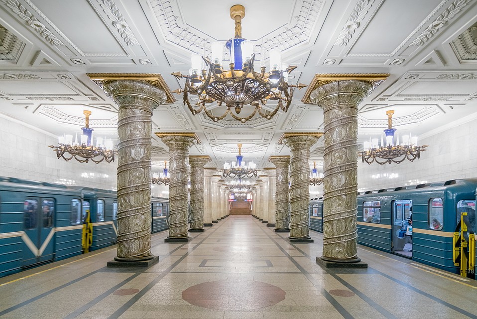 Станция «Автово» в Санкт-Петербурге. Открыта в 1955 году. Фото: Christopher Herwig/FUEL