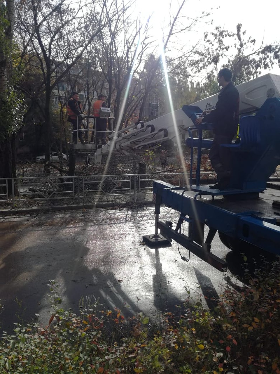 Порыв трубы на Неделина Фото: Пресс-служба АО "ЛГЭК" Липецк