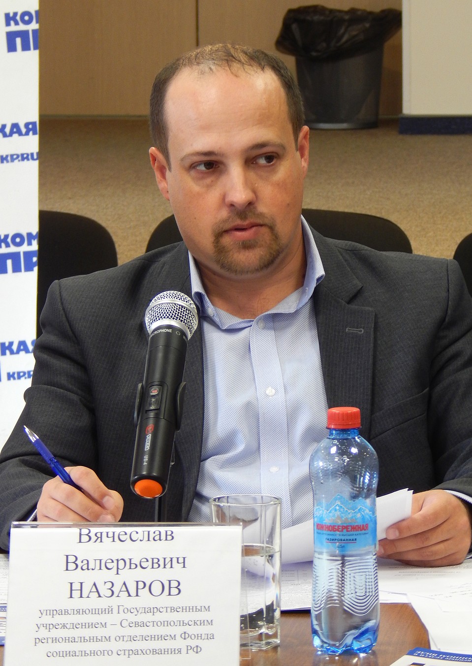 Управляющий Государственным учреждением – Севастопольским региональным отделением Фонда социального страхования РФ Вячеслав Назаров. Фото: Дмитрий МЕТЁЛКИН