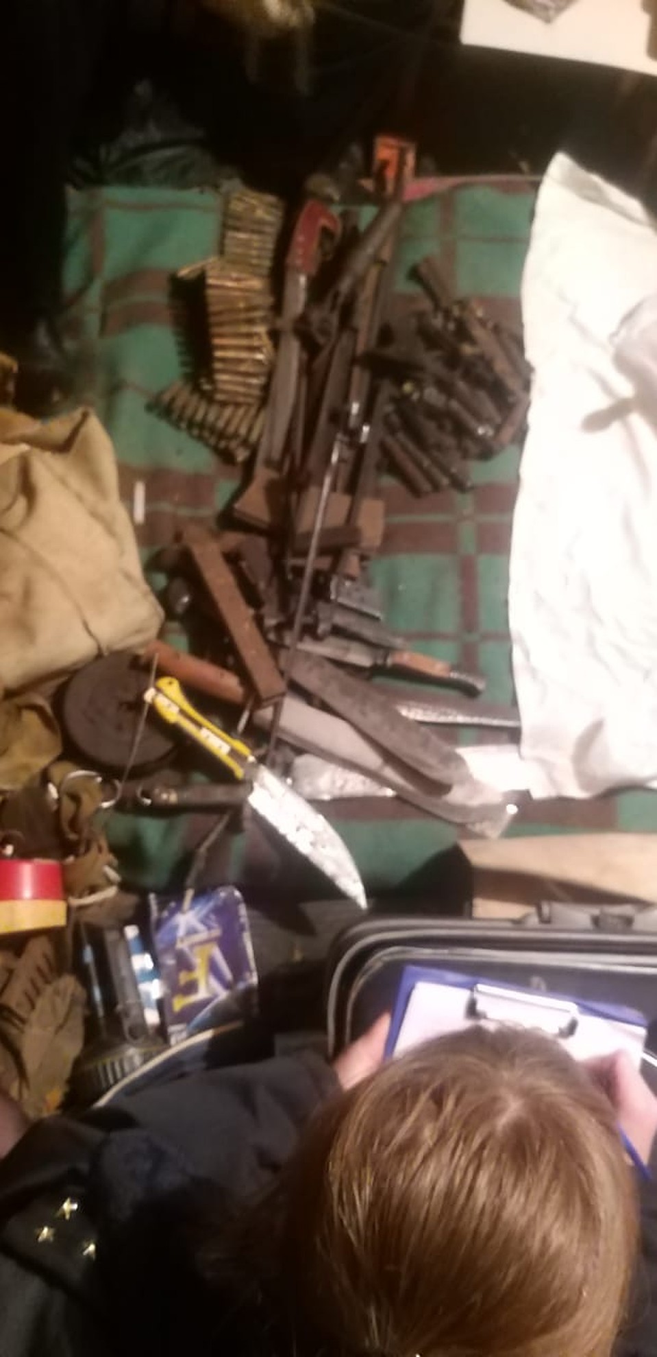 Полицейские изъяли опасную "коллекцию". Фото: пресс-служба УМВД России по Брянской области