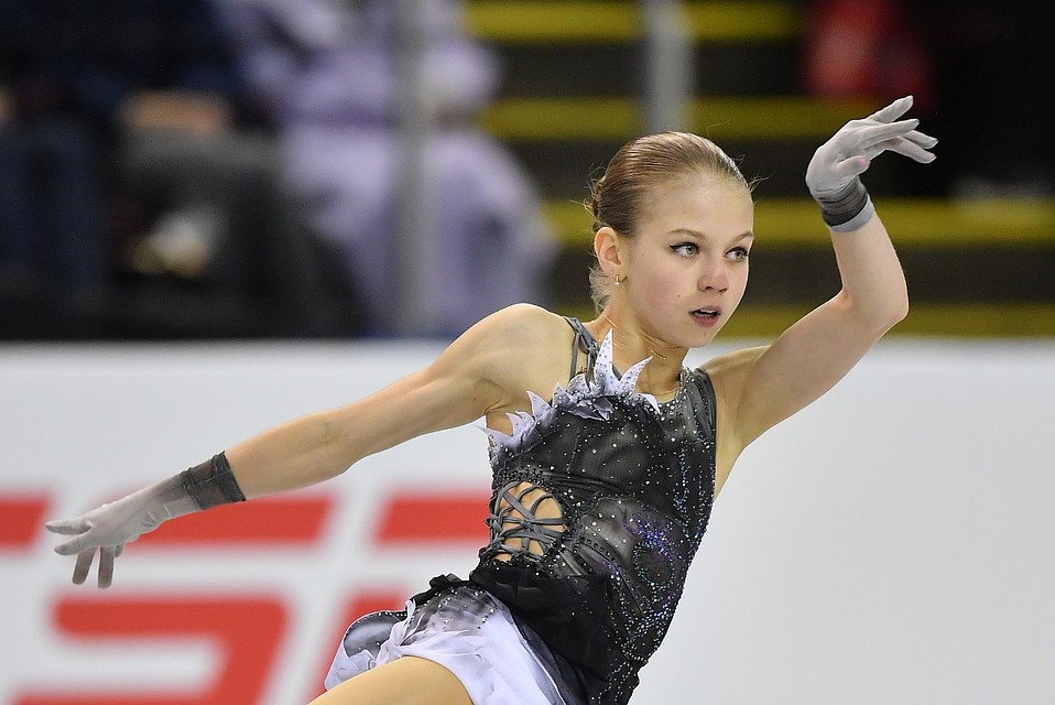 Александра Трусова в короткой программе побила свой рекорд сезона. Фото: GLOBAL LOOK PRESS
