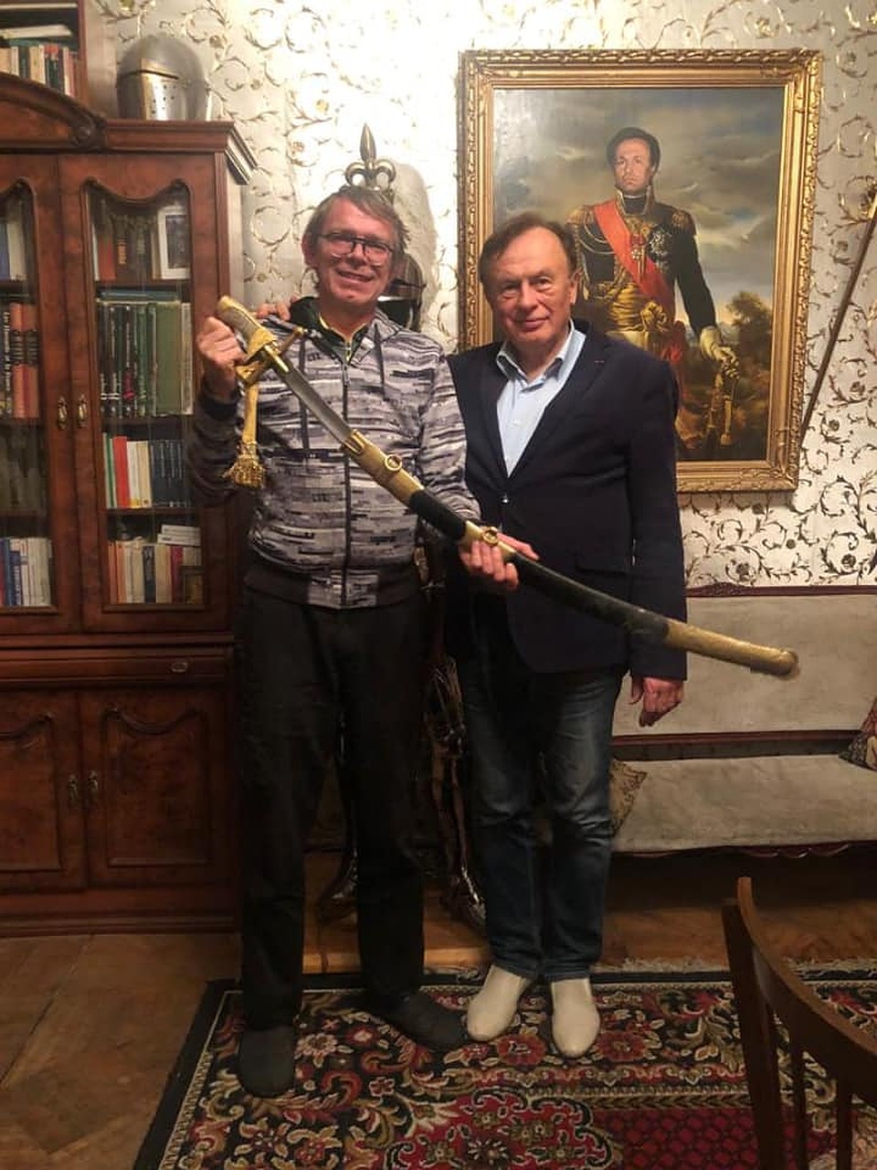 Олег Соколов с актером Бугаевым Фото: СОЦСЕТИ