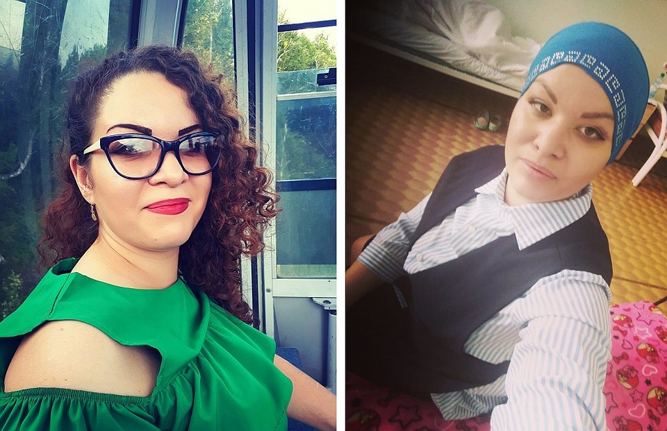 До болезни у Анжелы были длинные кудрявые волосы. Фото героев публикации