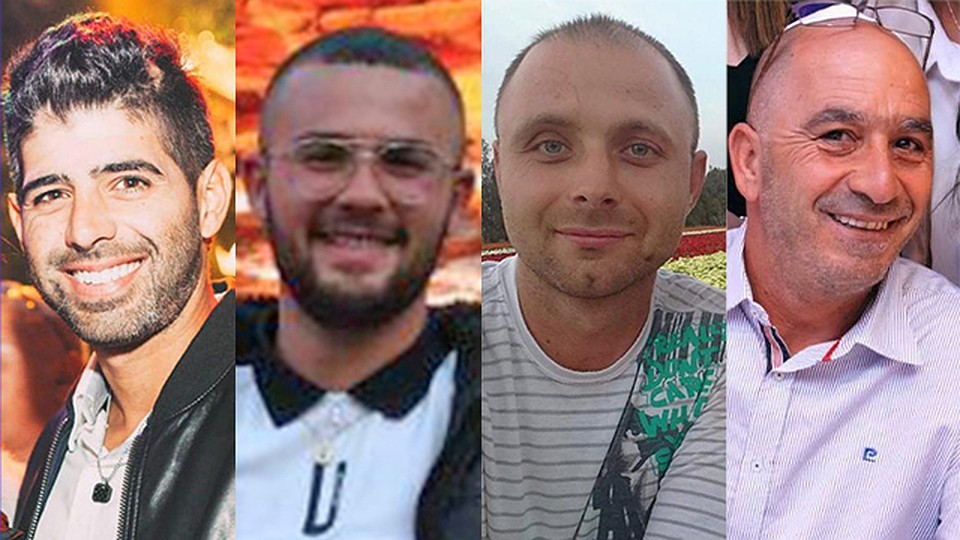 Все четверо погибших в трагедии в Явне - Дикло, Сабаг, Семенов и Хазази. Фото .vesty.co.il.