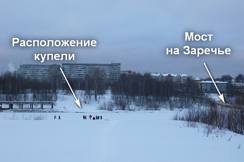 Схема расположения купели. Фото пресс-службы городской администрации