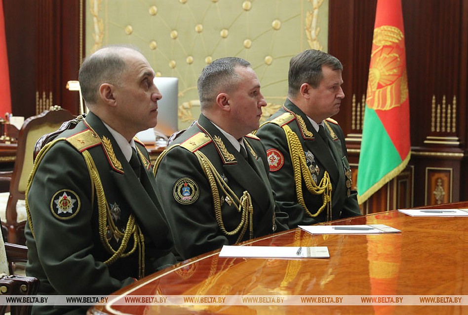 Александр Вольфович, Виктор Хренин и Андрей Равков. Фото: БелТА