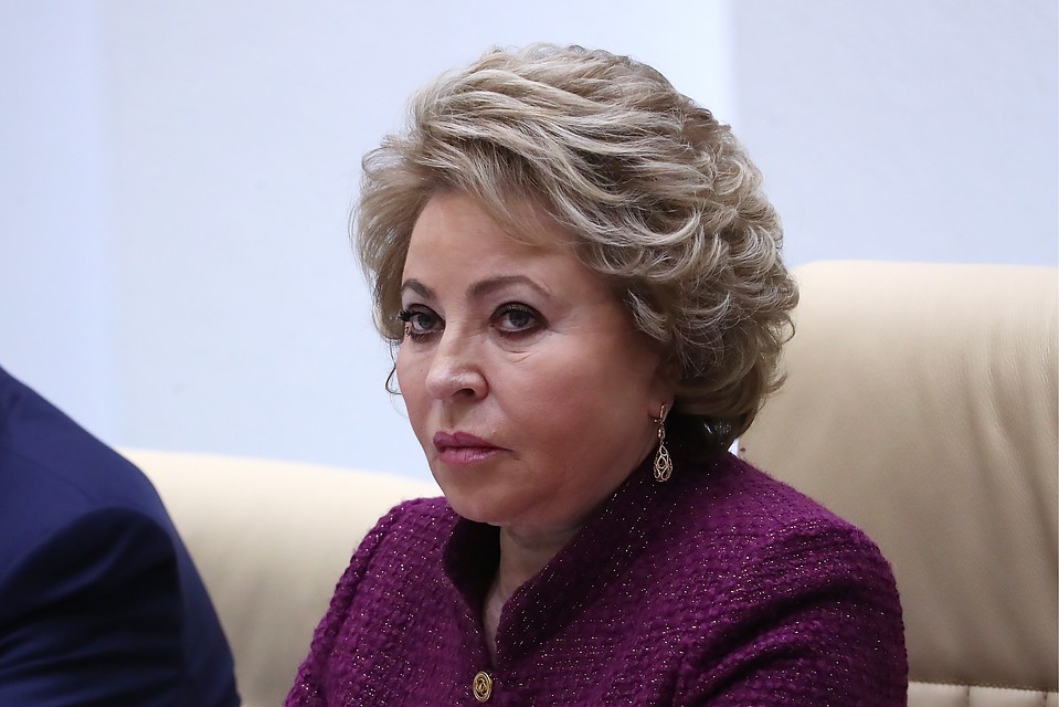 Спикер Совета Федерации РФ Валентина Матвиенко. Фото Антон Новодережкин/ТАСС