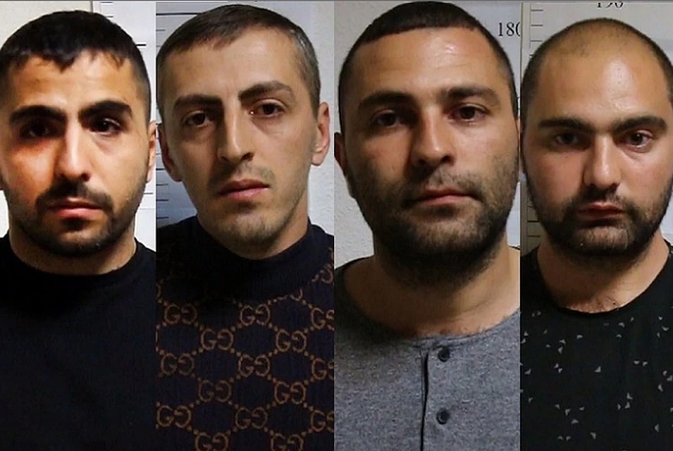 Павел Колозян первый слева, за ним его брат Татос. Фото с УМВД по Тюменской области
