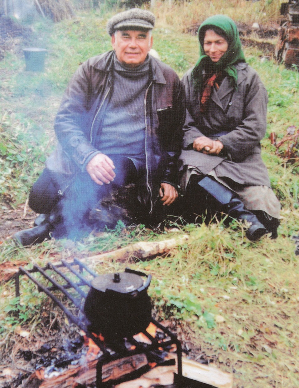Василий Песков и Агафья Лыкова. Фото: Личный архив В. М. Пескова