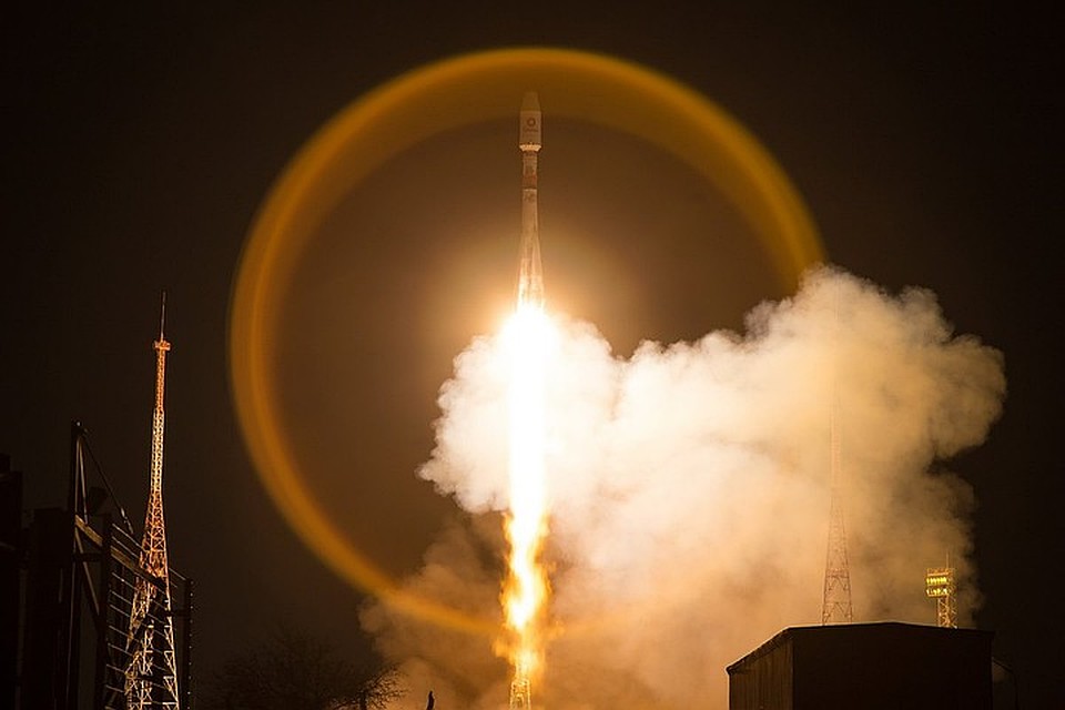 Пуск корабля «Союз 2.1б» с 33 спутниками OneWeb на борту 21 марта 2020 года. Фото: GLOBAL LOOK PRESS