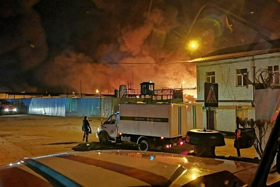 Пожар в ИК-15 во время бунта. Фото: очевидцы