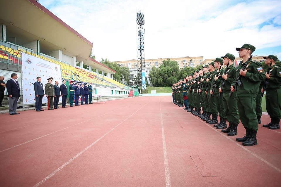 В Самаре приняли военную присягу новобранцы, среди которых оказались 39 спортсменов-чемпионов со всей России Фото: предоставлено пресс-службой