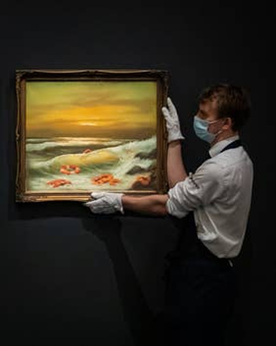 Триптих «вид на Средиземное море 2017». Фото:Sotheby's