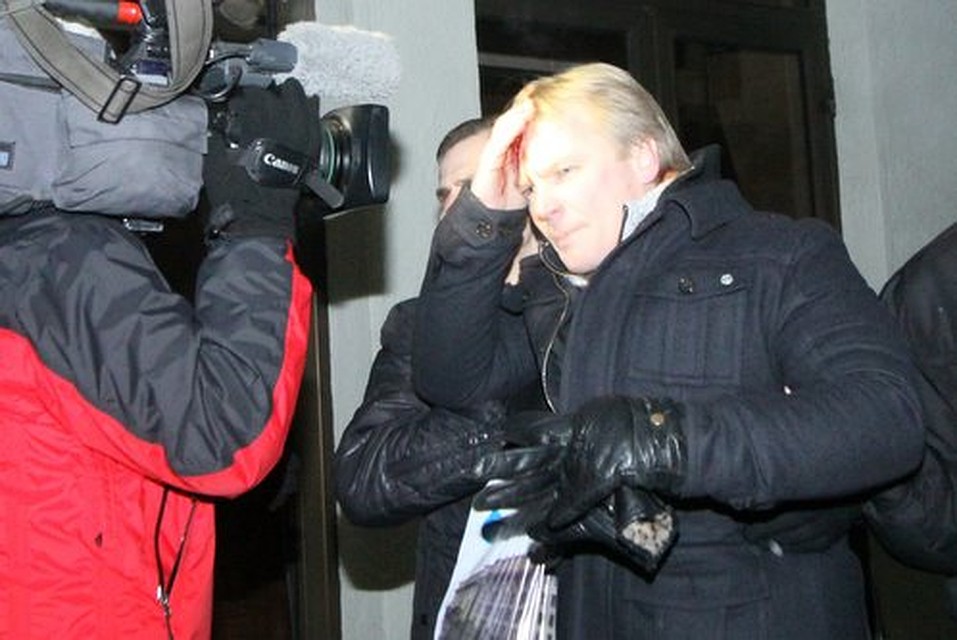 Один из организаторов митинга Виталий Рымашевский