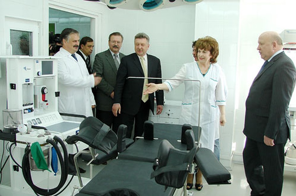 Открытие родильного дома после реконструкции 2008 года.